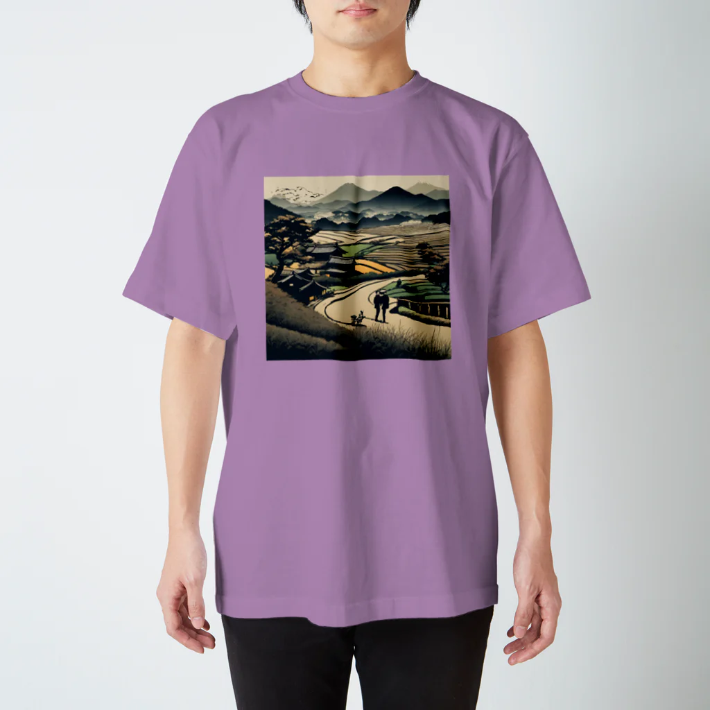 ねこっぷ屋|の日本の風景 スタンダードTシャツ