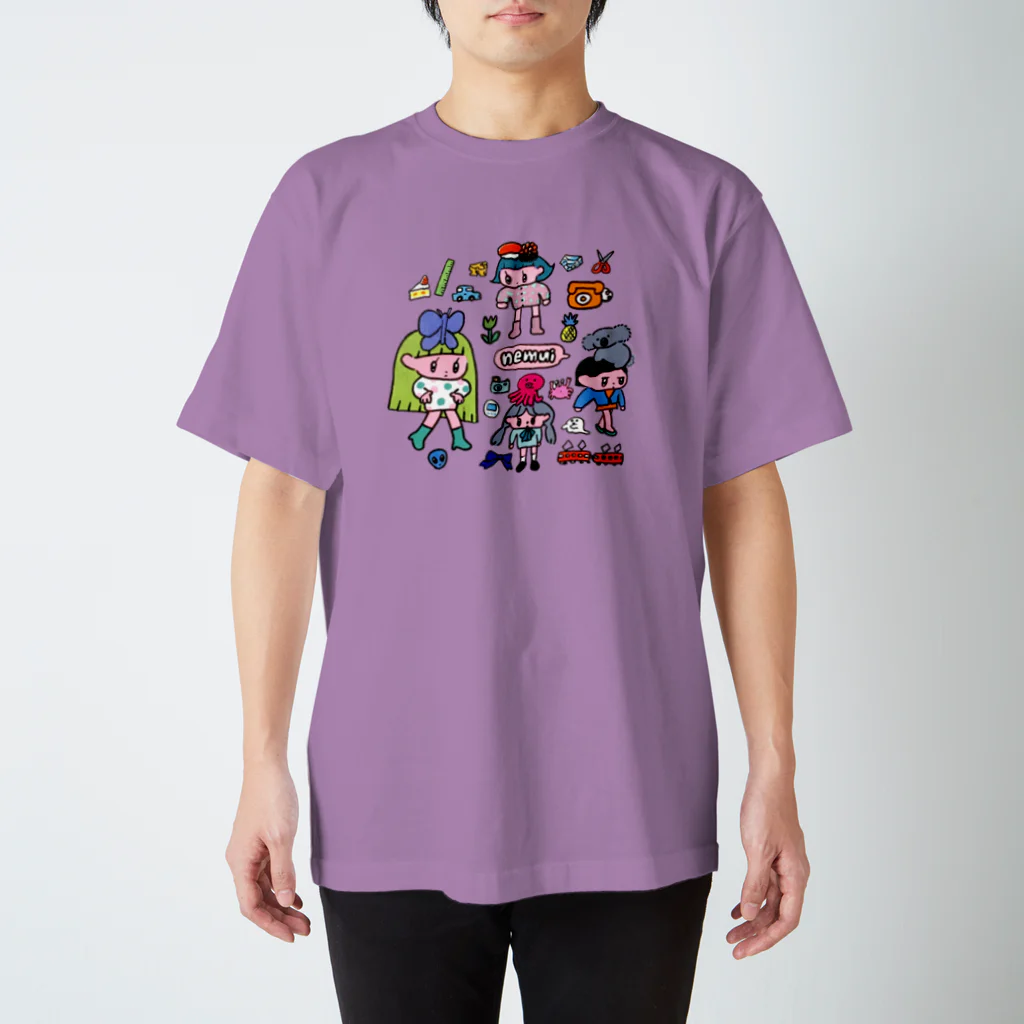 モニョチタポミチのnemui スタンダードTシャツ