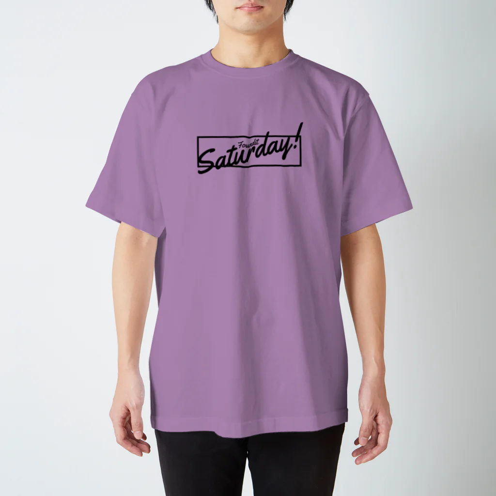 FounditのSaturday!(black) Regular Fit T-Shirt