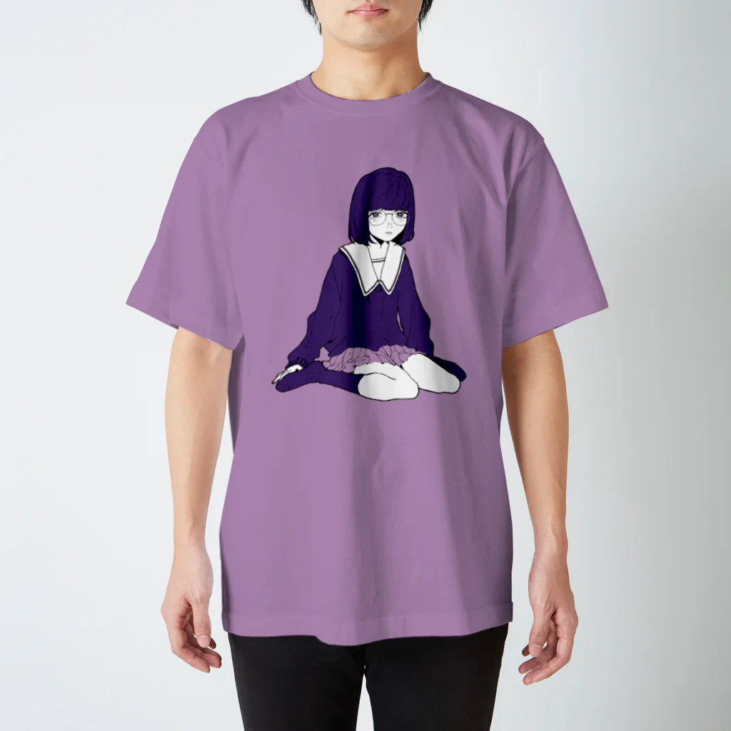 桃色遊戯の眼鏡JKちゃん スタンダードTシャツ