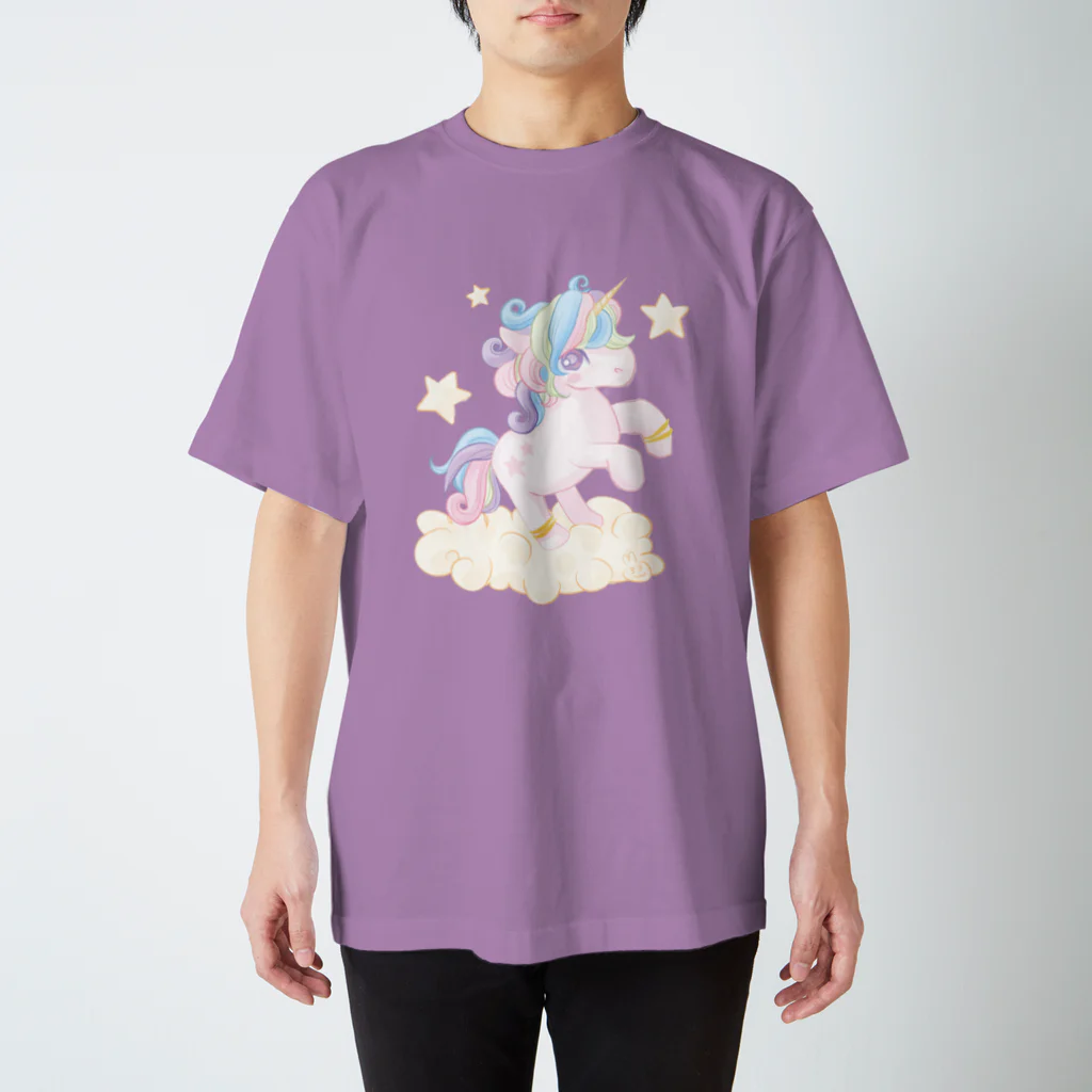 兎工房：宇佐兎三(うさうさん)ショップのUNICORN PONY ユニコーン・ポニー　ファンシー Regular Fit T-Shirt