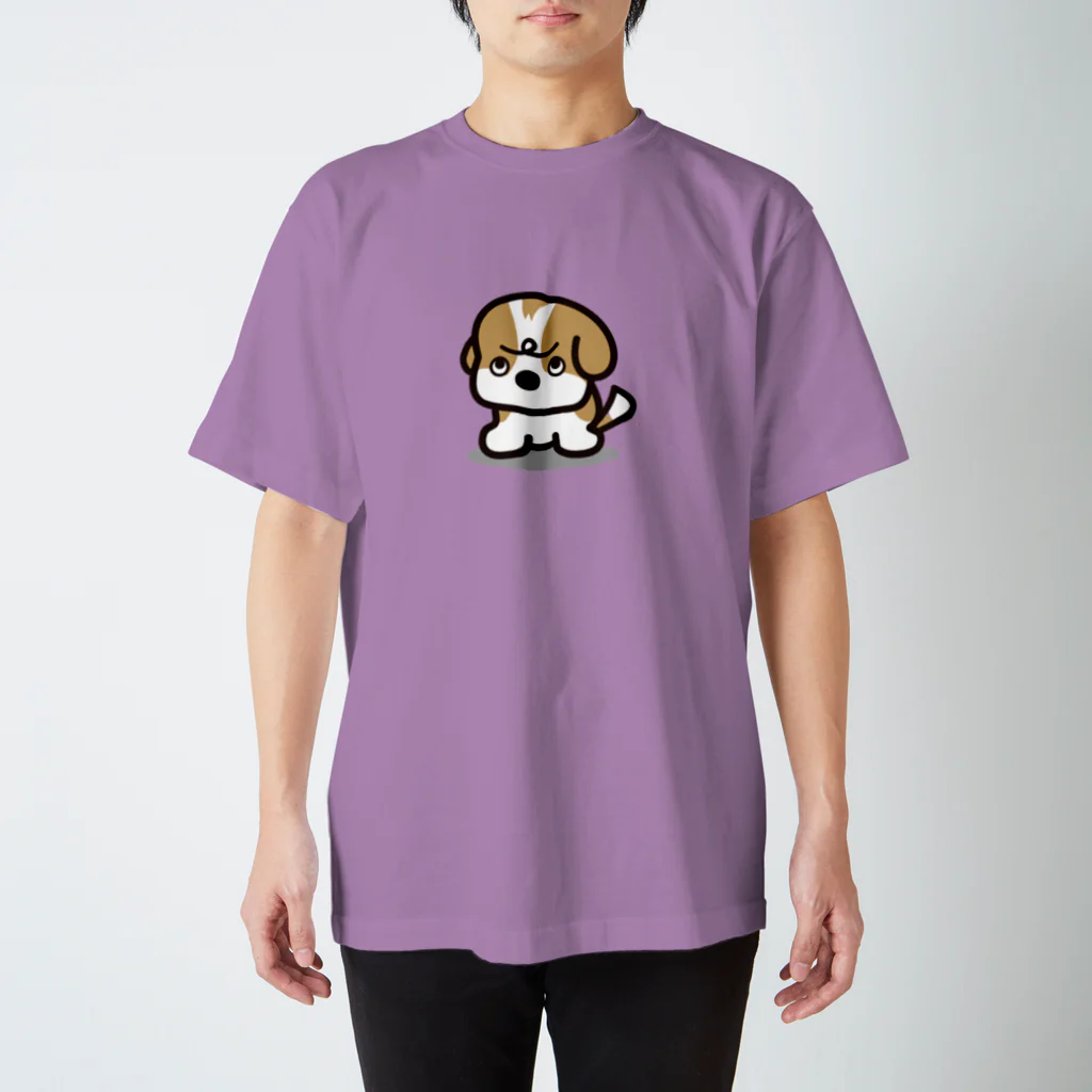 ぽんずのLovelyシーズー犬グッズのうわ目づかいのシーズー Regular Fit T-Shirt