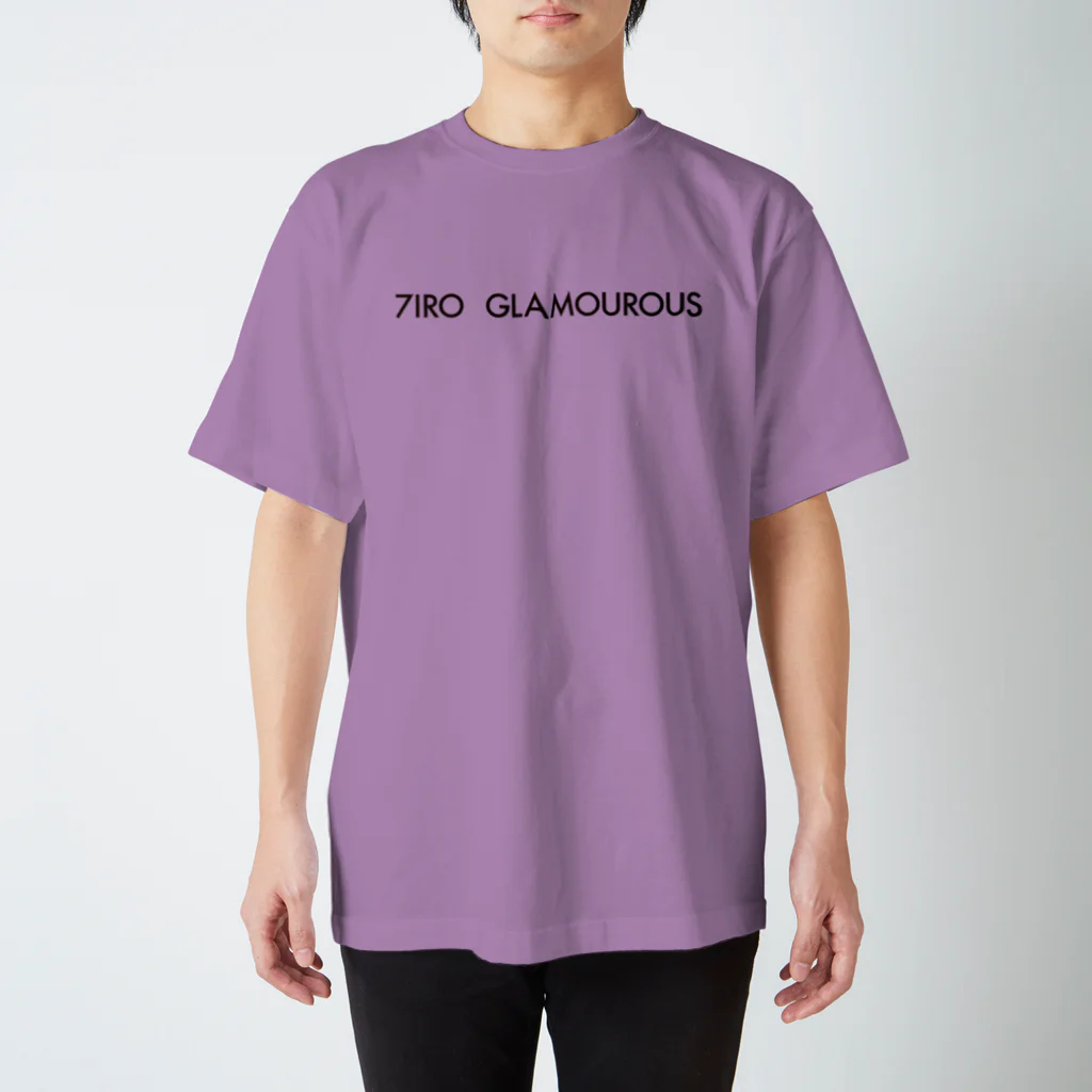 7IRO GLAMOUROUSの※ノエルあり黒文字 7IRO GLAMOUROUSシンプルロゴ  Regular Fit T-Shirt