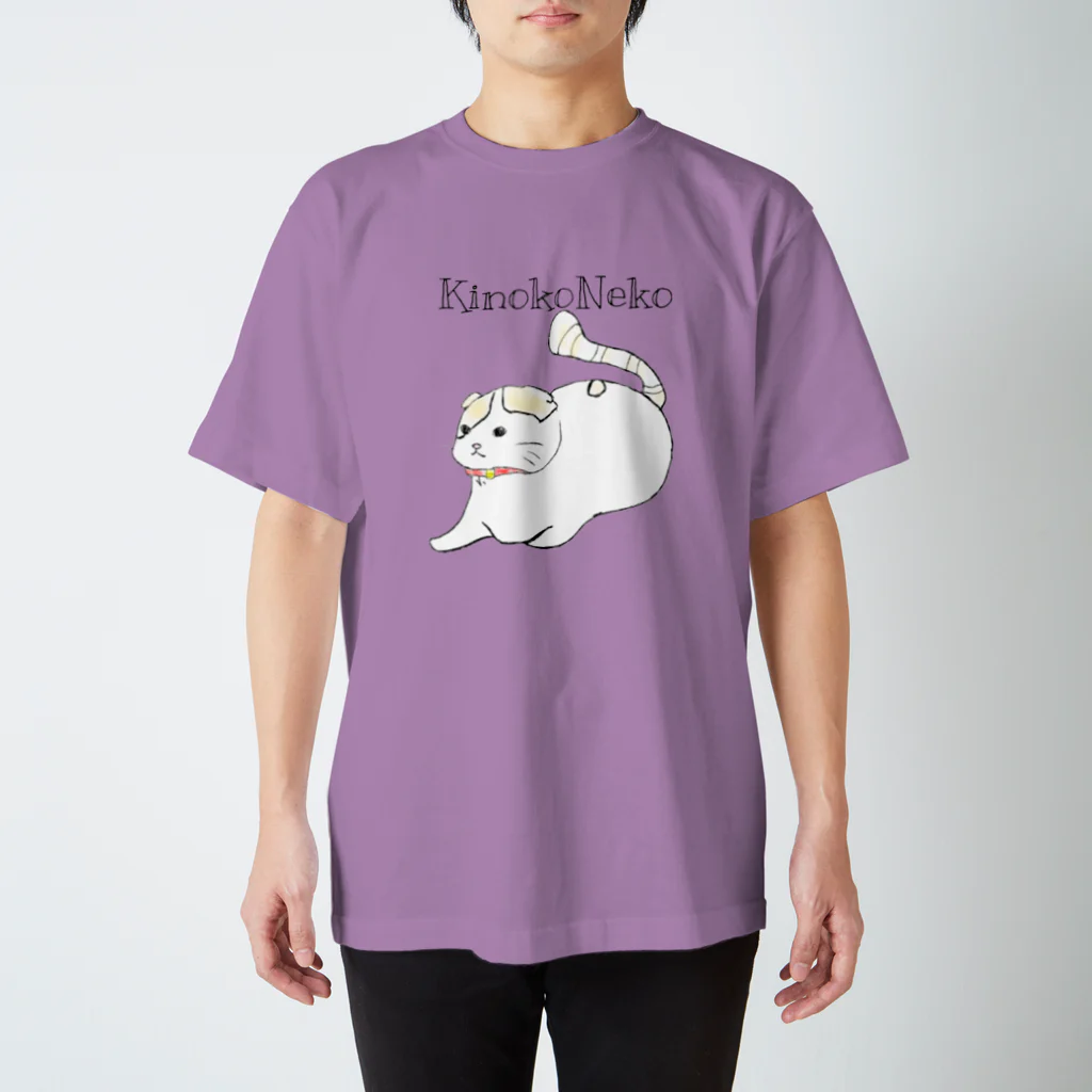 KinokoNeko@保護猫支援の【保護猫支援】イラスト前ちゃん Regular Fit T-Shirt