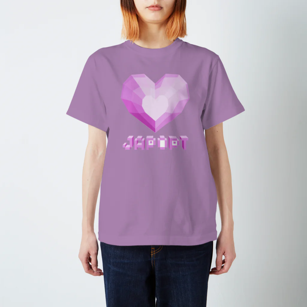 coolbeats🐝💓のGeometric Heart💓JAPANESE POP T-SHIRTS Regular Fit T-Shirt