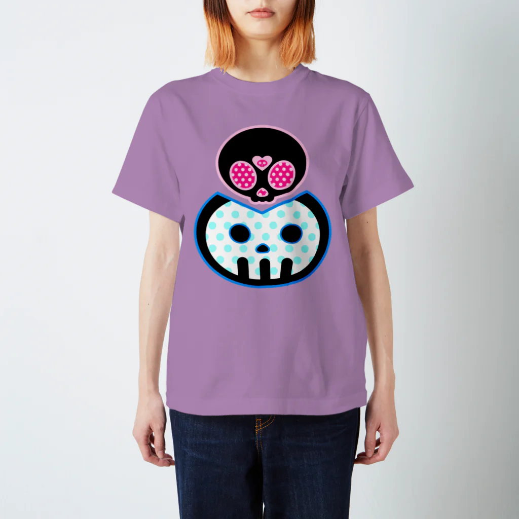 Ａ’ｚｗｏｒｋＳのどくろちゃんとどくろくん Regular Fit T-Shirt