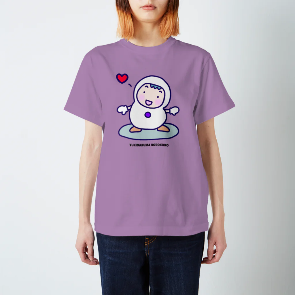 ゆきだるまころころのゆきだるまが大好き！紫 Regular Fit T-Shirt