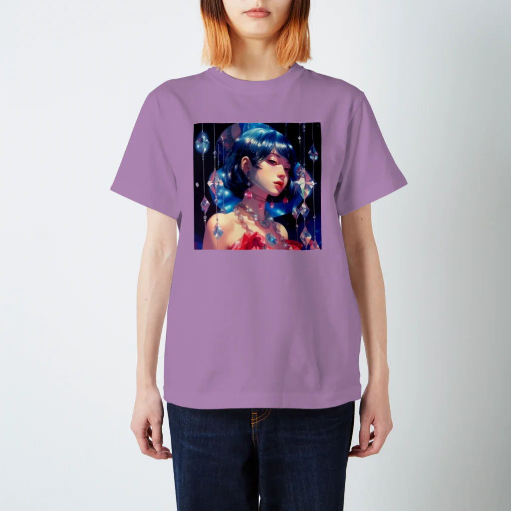 mushroomallowのCRYSTAL GIRL -A- スタンダードTシャツ