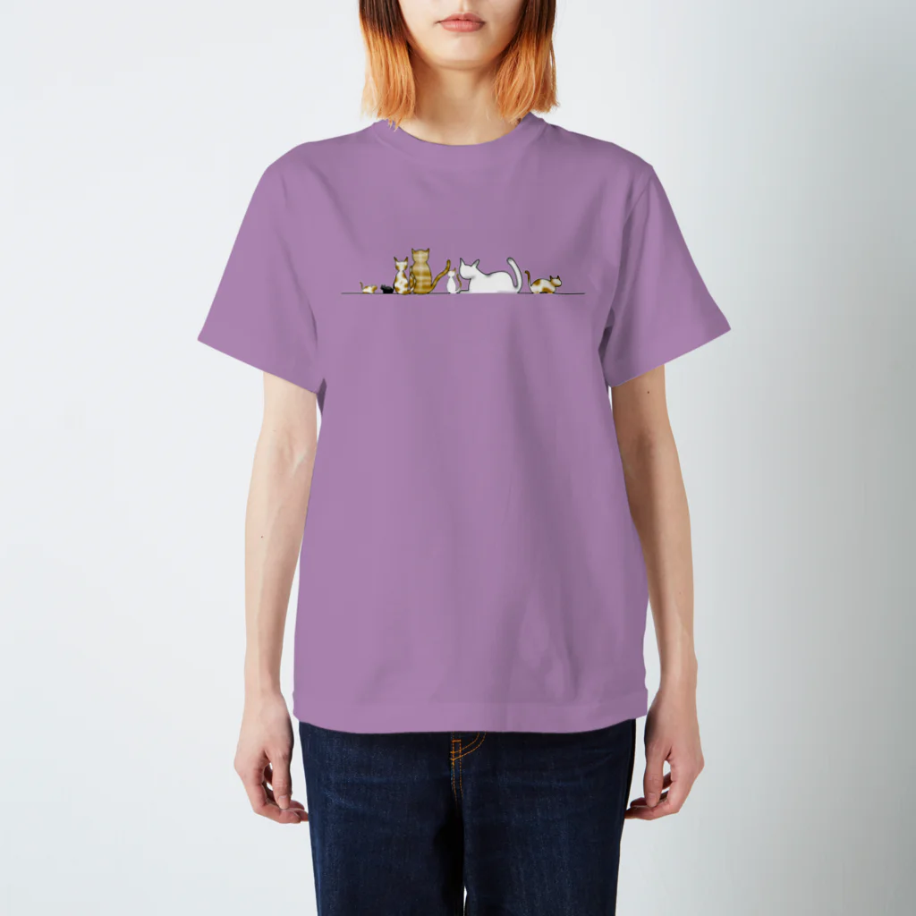 OHJUYAのCat Gathering【猫集会】 スタンダードTシャツ