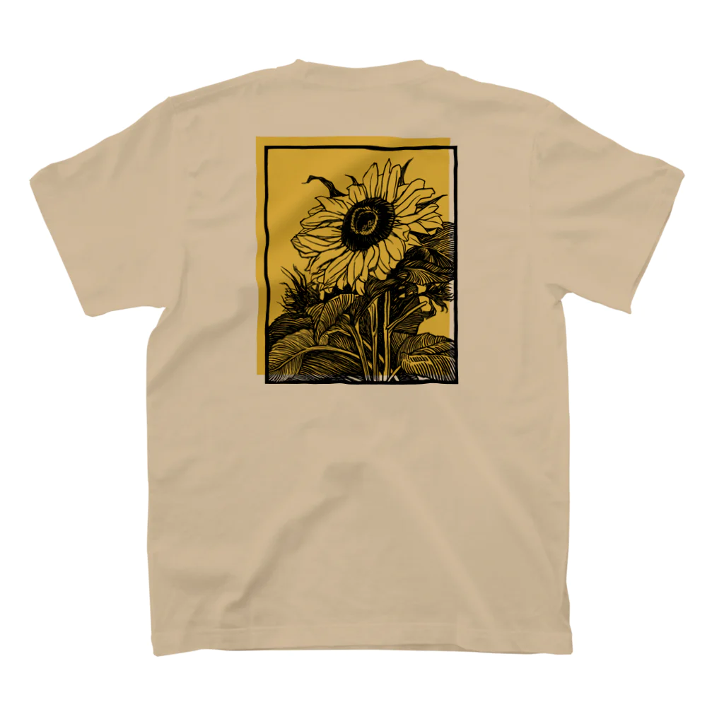 POP and PastelのSunflower 2 スタンダードTシャツの裏面