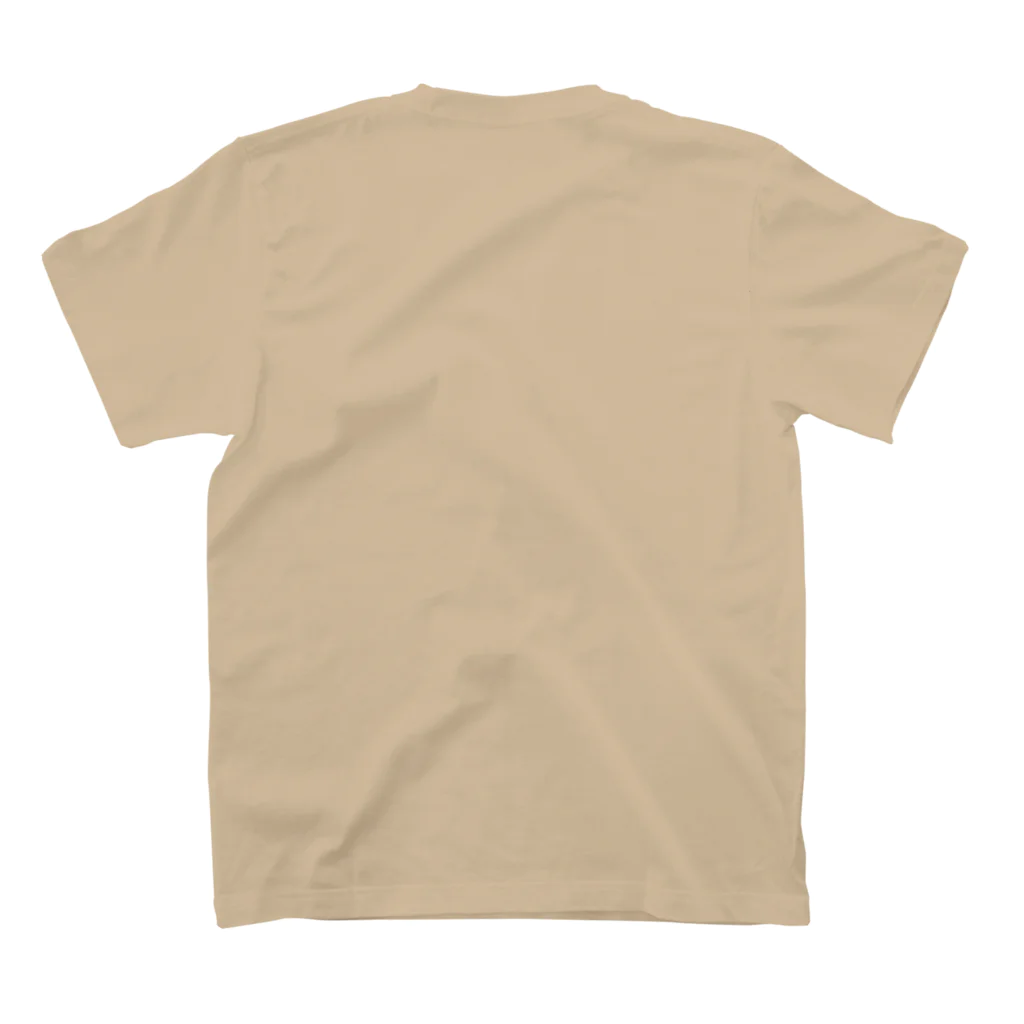 Tachimako/Mikaの川魚のカモフラ風 Regular Fit T-Shirtの裏面