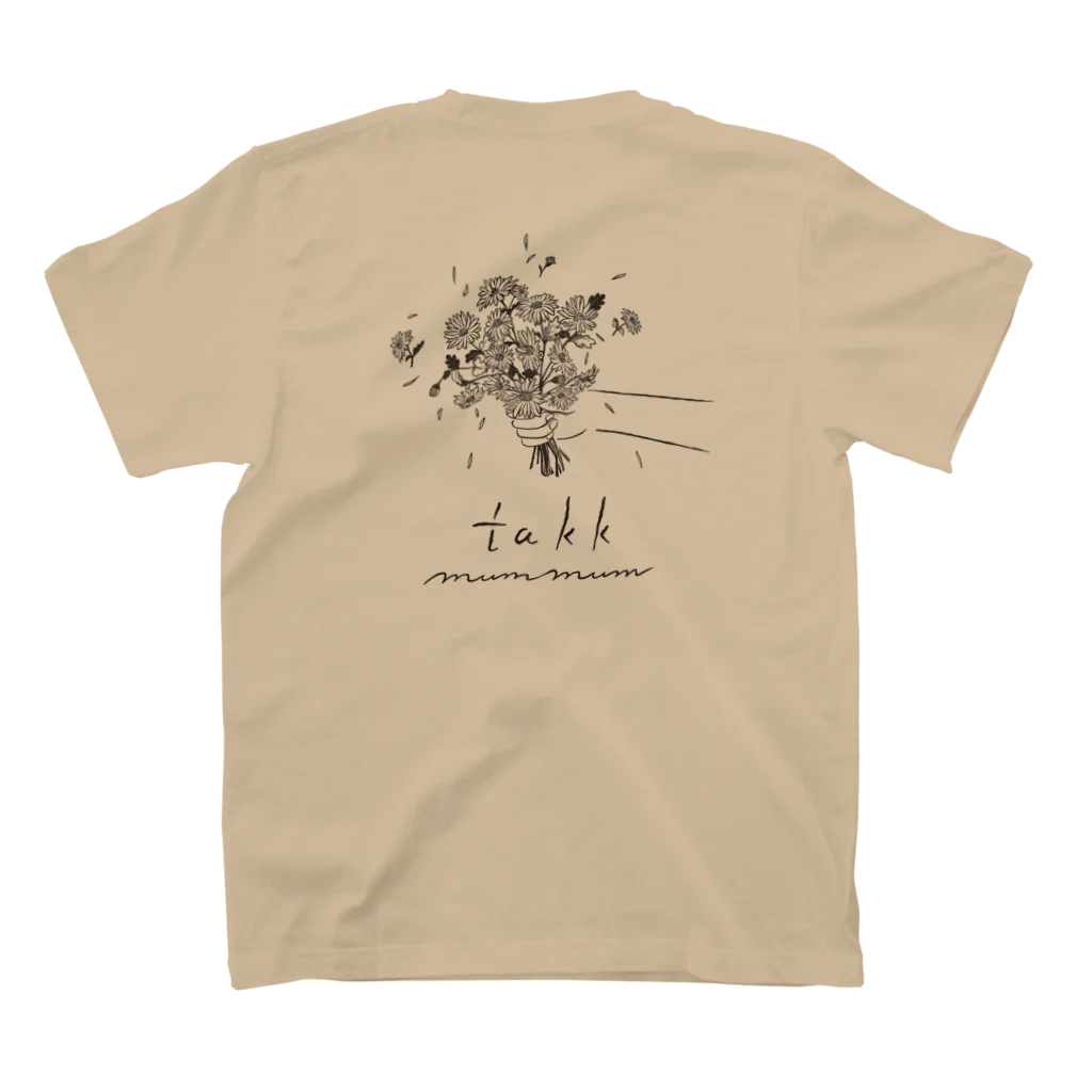 mummum_takk_ngkのtakk ロゴ スタンダードTシャツの裏面