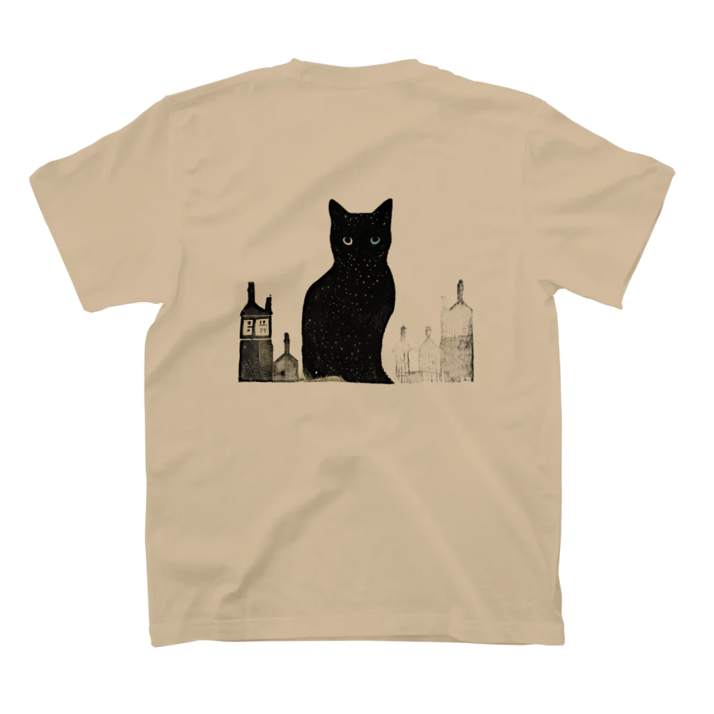 Spl_MuteのFrench cat スタンダードTシャツの裏面