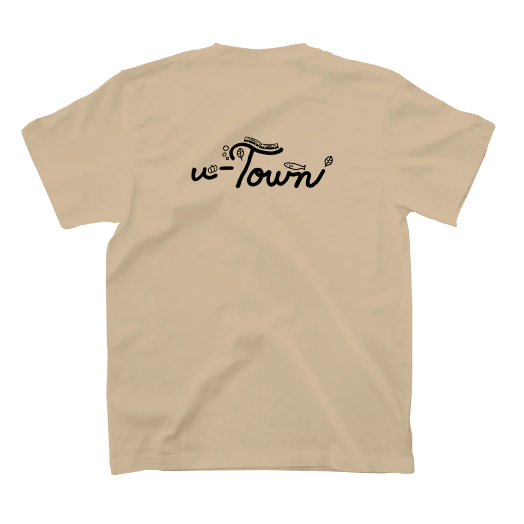 CHIYONの🖤【バックプリント】u-Town(ユーターン)ロゴ Regular Fit T-Shirtの裏面