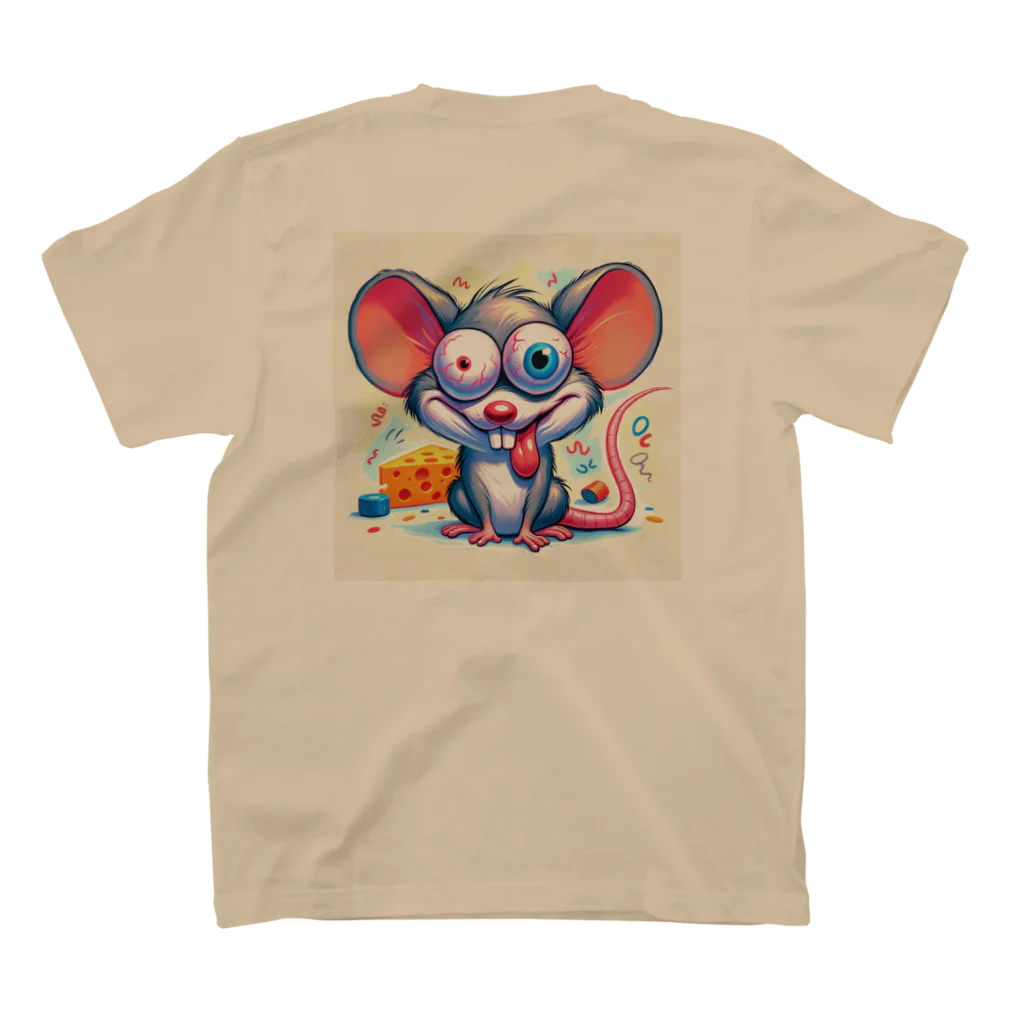 funny-itemsのパニックマウス スタンダードTシャツの裏面