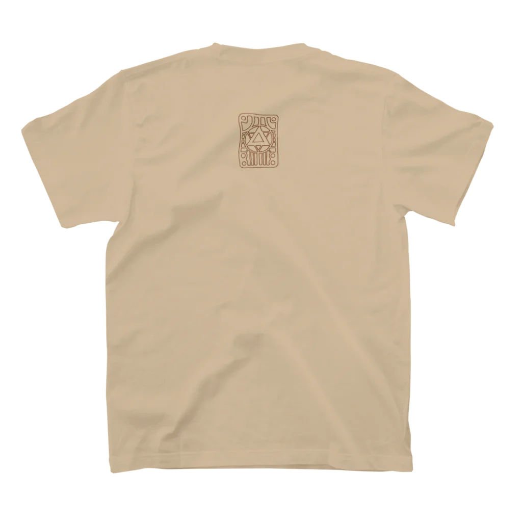 Northern_SKaTeのNorthern SKaTe "Wheels & RiserPad" natural Regular Fit T-Shirtの裏面