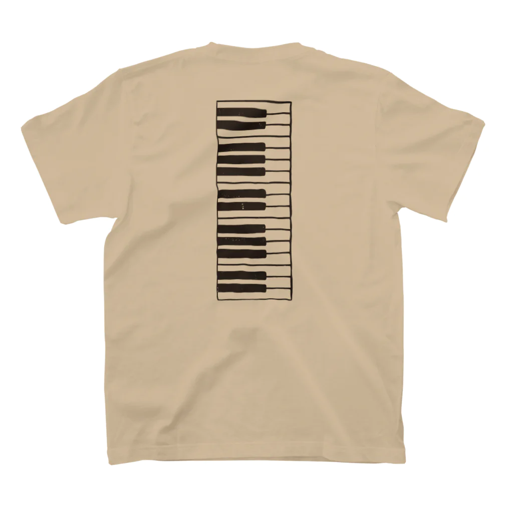 TSUGIHAGIの鍵盤 Regular Fit T-Shirtの裏面