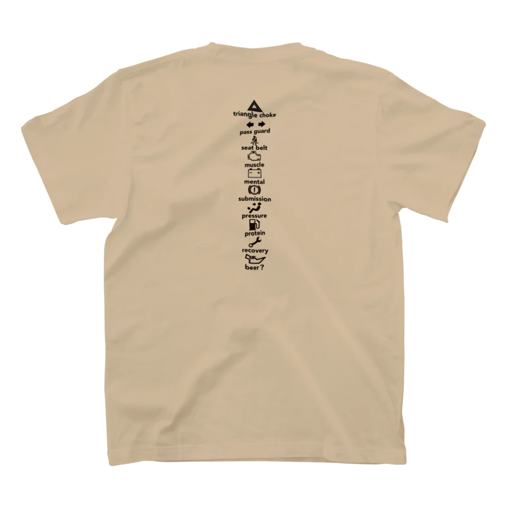 saki-bjjの柔術　警告灯　Tシャツ Regular Fit T-Shirtの裏面