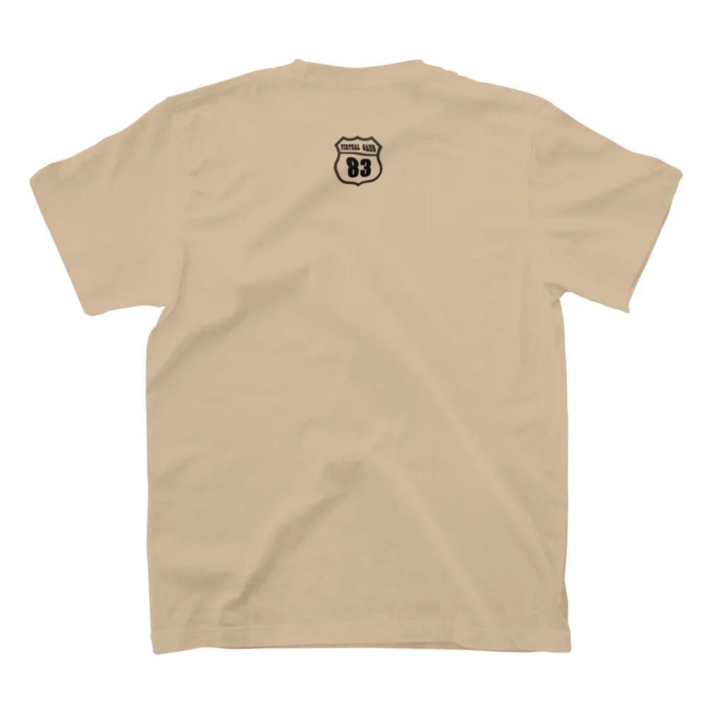 八十三ファミのバーチャルギャングショップの83FAMI x MAYO シルエット Regular Fit T-Shirtの裏面