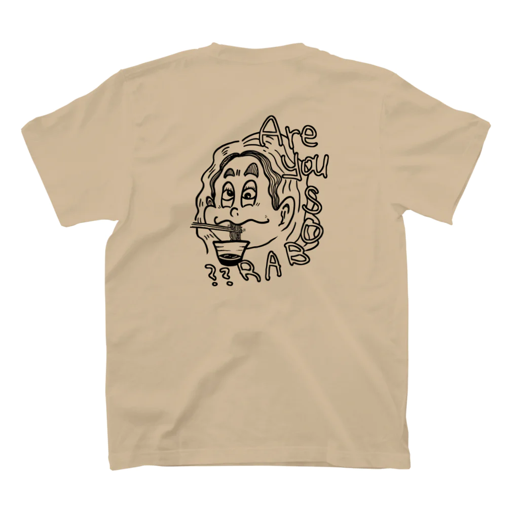 蕎麦屋de上機嫌のARE YOU SOBAR??? スタンダードTシャツの裏面