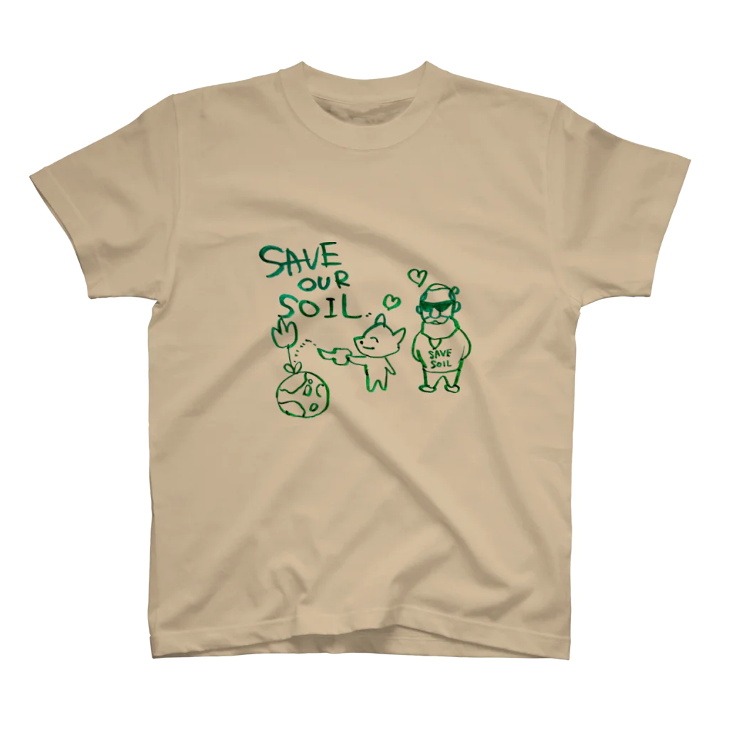 トランザム★ヒロシ／Trans Am Hiroshi storeの Save  Soil Regular Fit T-Shirt