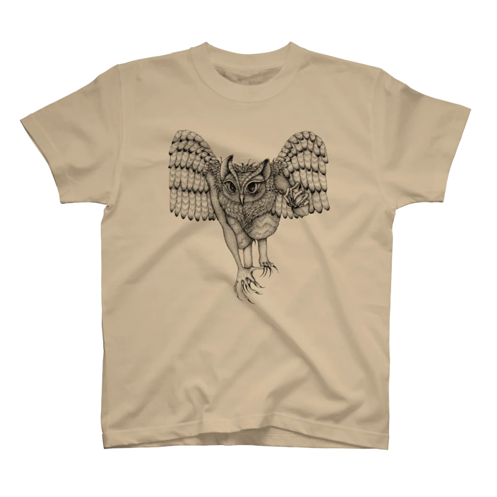 asta_kurokenのmaoiの幻想動物 フクロウさん Regular Fit T-Shirt