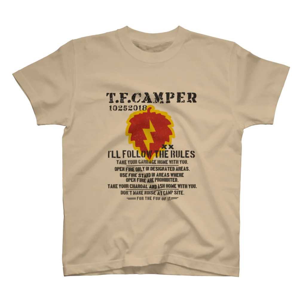 Too fool campers Shop!のT.F.CAMPER04(BK) スタンダードTシャツ