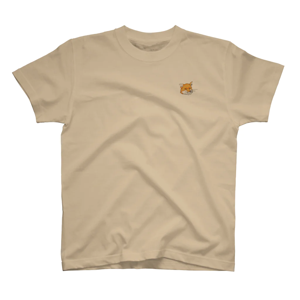 キリストいらズの足で描いたキツネ Regular Fit T-Shirt