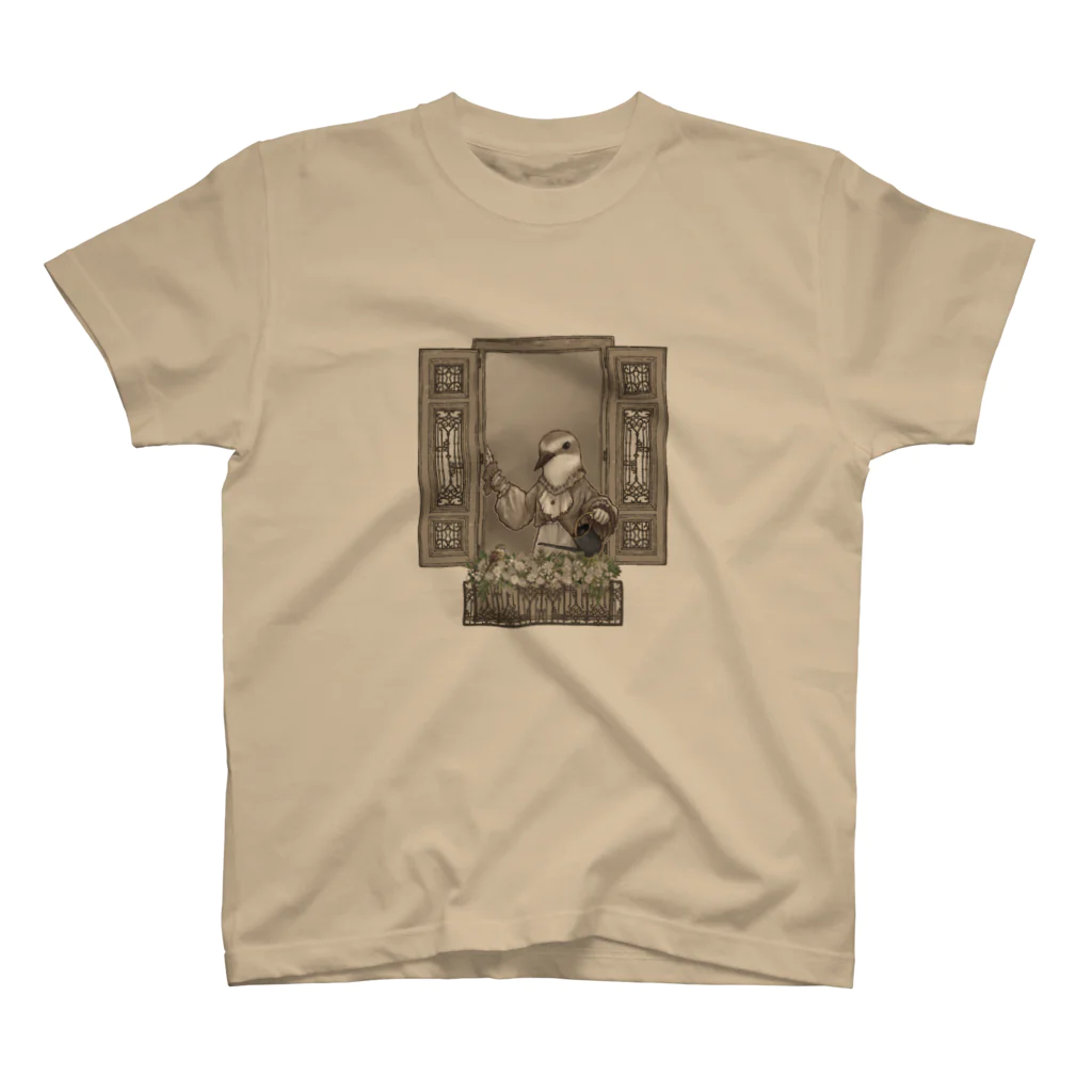 madein8☞shopのbird in the window《♀》 スタンダードTシャツ