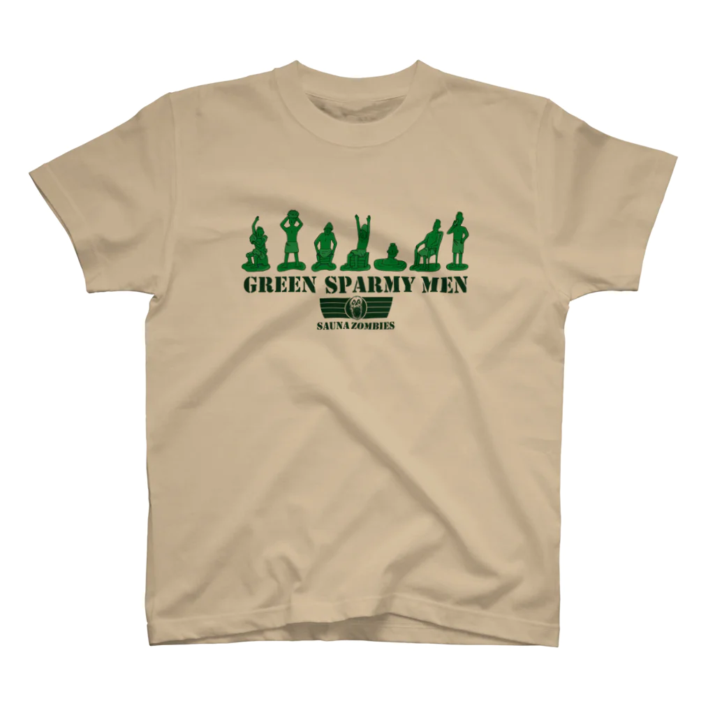 SAUNA ZOMBIESのSAUNA ZOMBIES - GREEN SPARMY MEN - Regular Fit T-Shirt