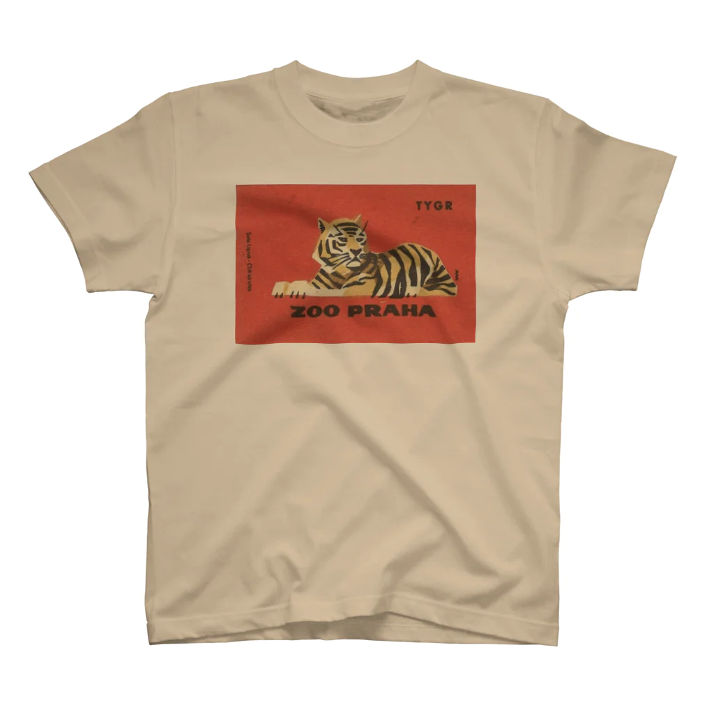 YS VINTAGE WORKSのチェコ・プラハ動物園　虎 Regular Fit T-Shirt