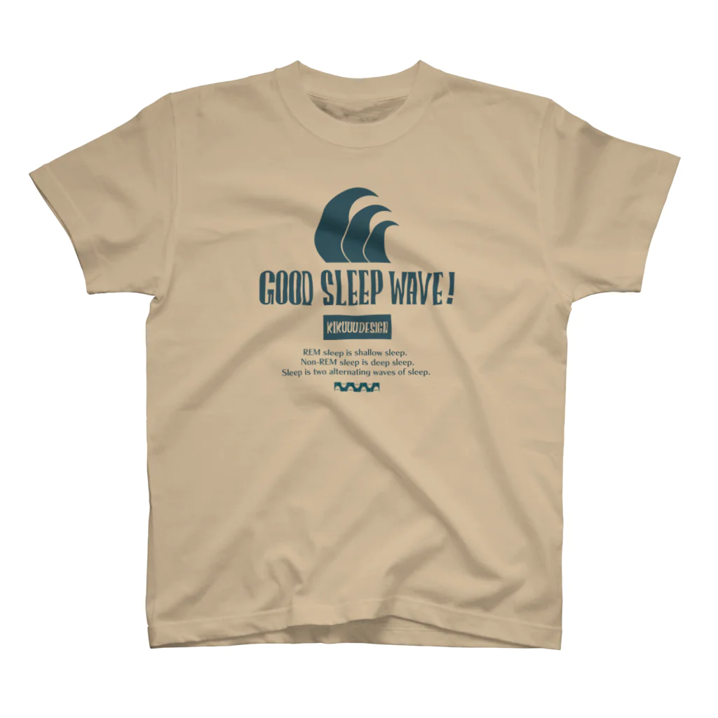 KIKUUUDESIGNのgood sleep wave Regular Fit T-Shirt