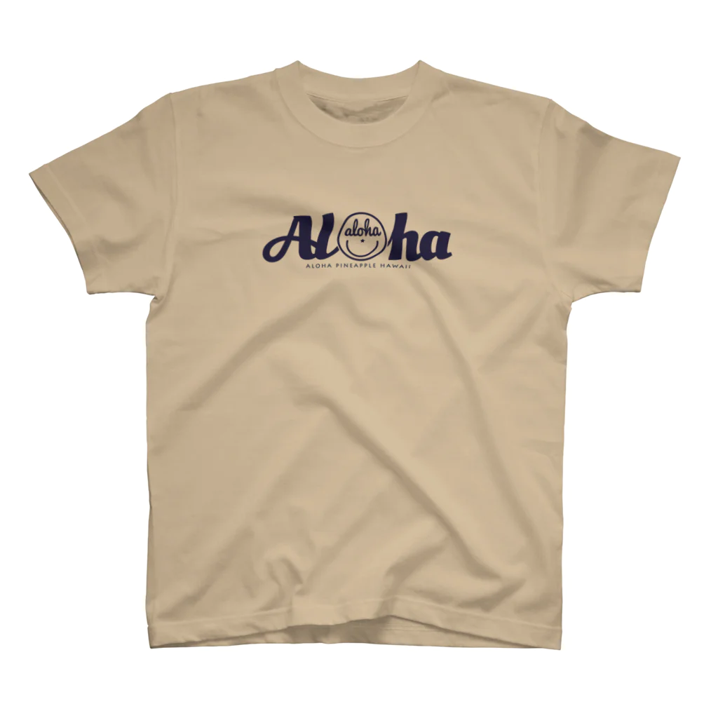 aloha_pineapple_hawaiiのAloha スマイル151(navy) スタンダードTシャツ