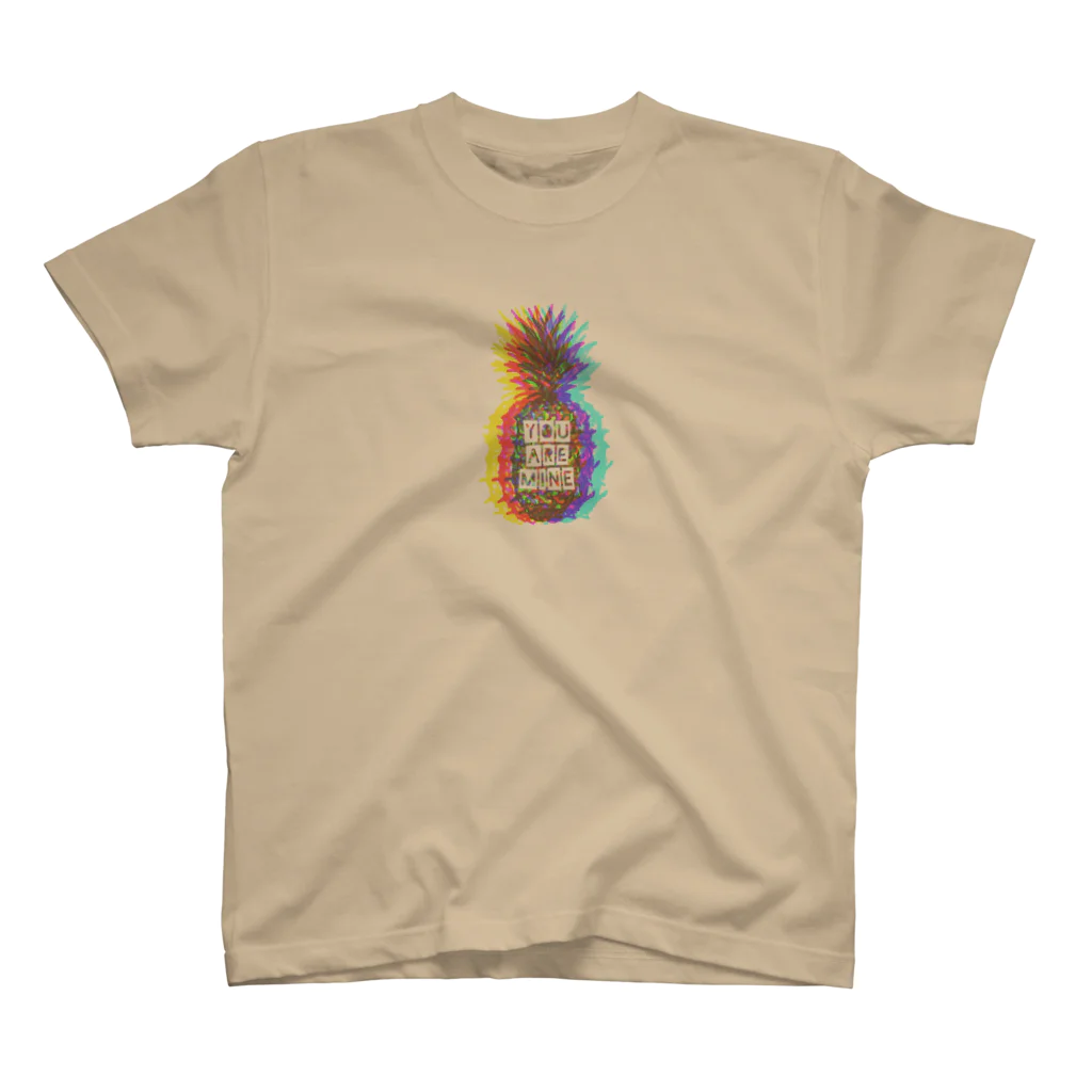 sunset Christmasのパイナップル Rainbow スタンダードTシャツ