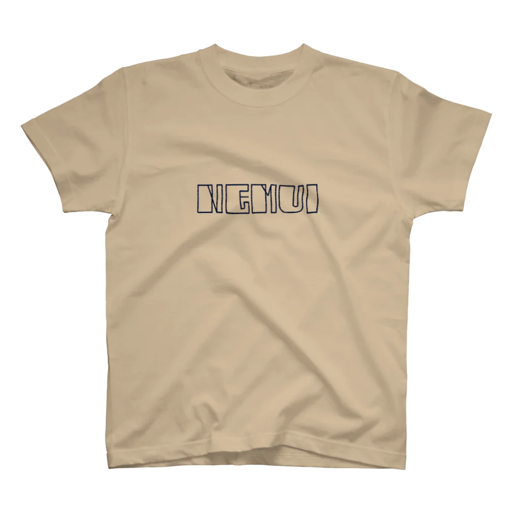 半生屋の手レタリング NEMUI スタンダードTシャツ