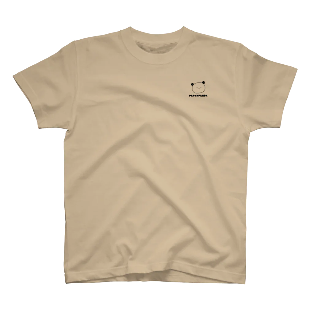 パパンパンダのパパンパンダ　ロゴ スタンダードTシャツ