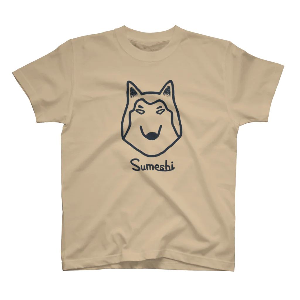 colori_animaliのオオカミのsumeshi スタンダードTシャツ