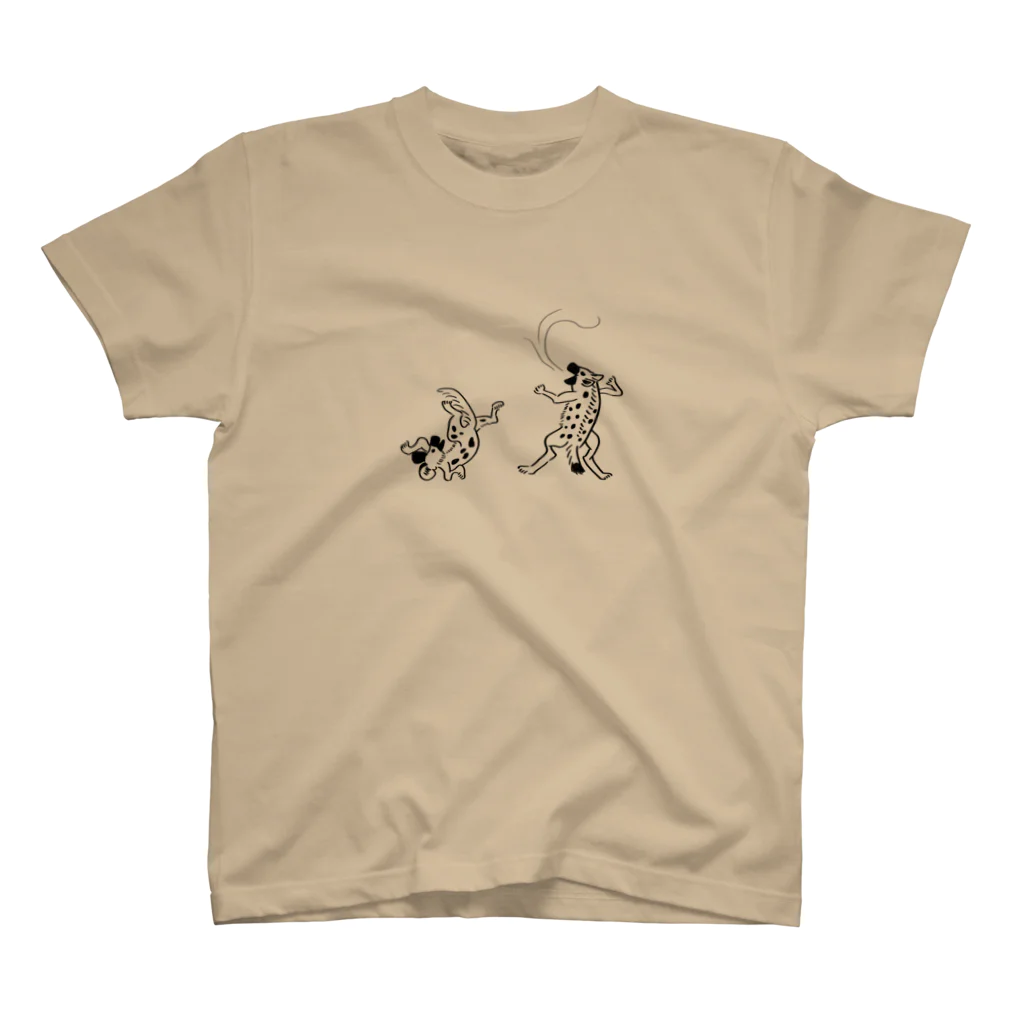 ぎんぺーのしっぽのサバンナ鳥獣戯画 スタンダードTシャツ