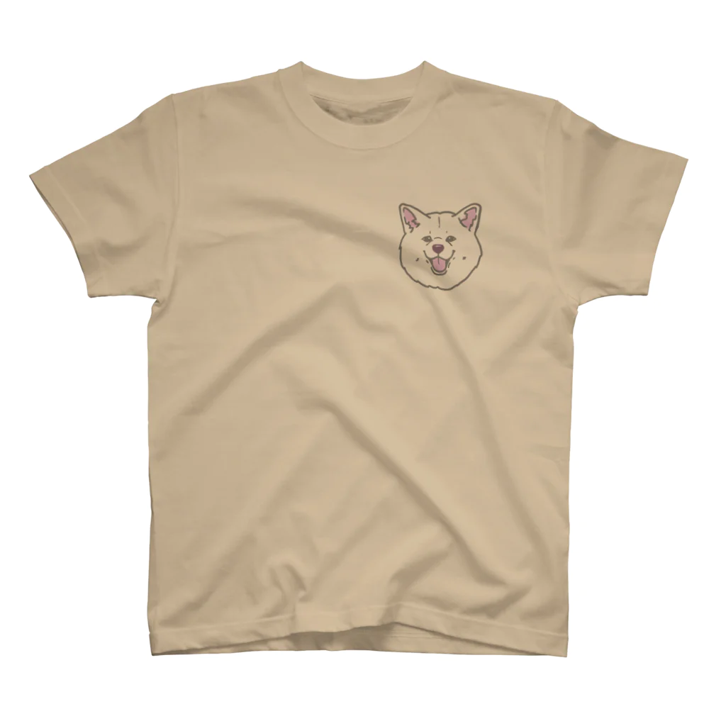 春風工房の秋田犬ハッピースマイル白毛 Regular Fit T-Shirt