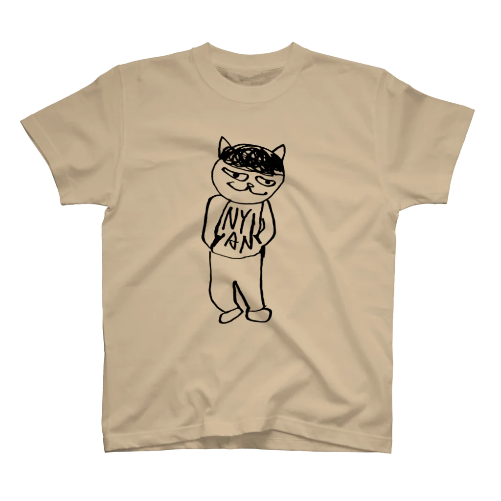 猫田ノミ子の野毛ねこ スタンダードTシャツ