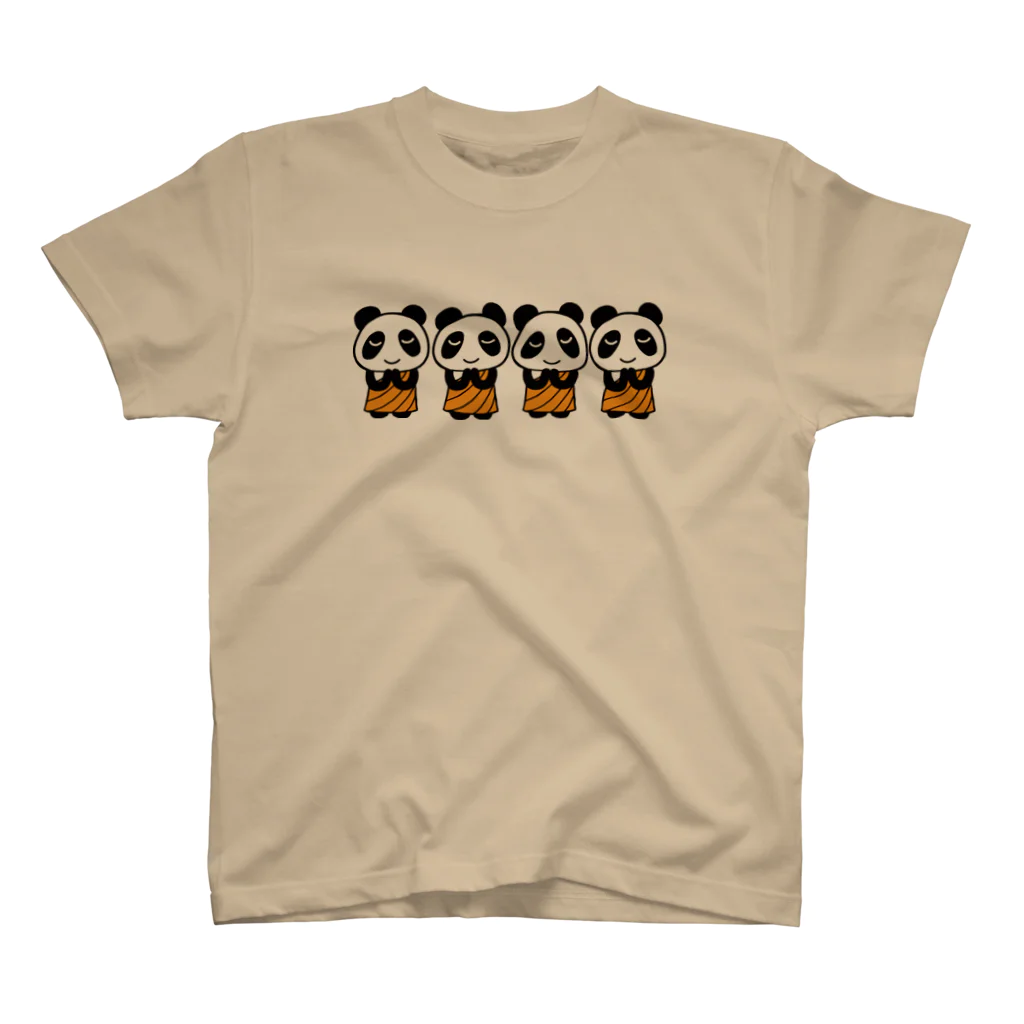 田中ひろみ(usagitv)のパンダ仏様たち Regular Fit T-Shirt