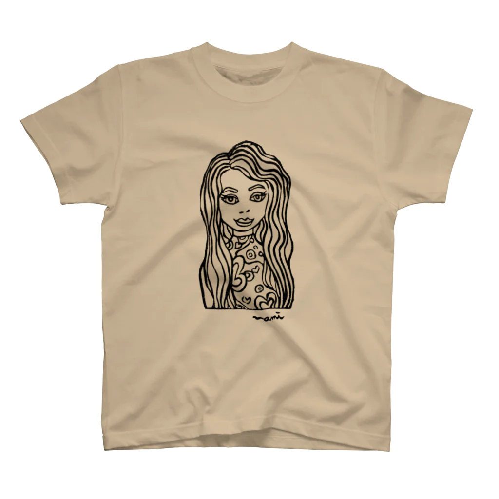 nami-kの凪  BW スタンダードTシャツ