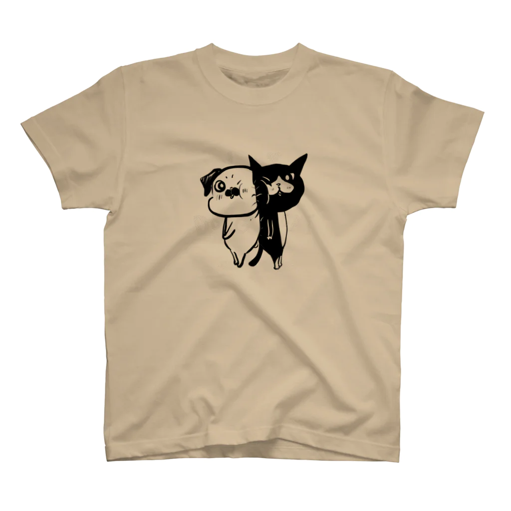 裏ひぐちのI❤︎DOG&CAT スタンダードTシャツ