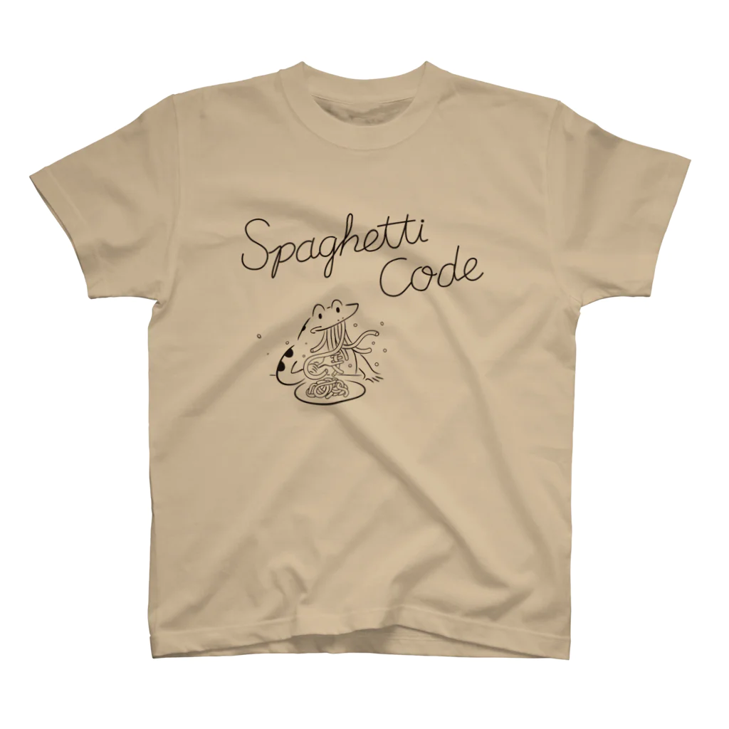 TOPECONHEROESのspaghetti code black スタンダードTシャツ