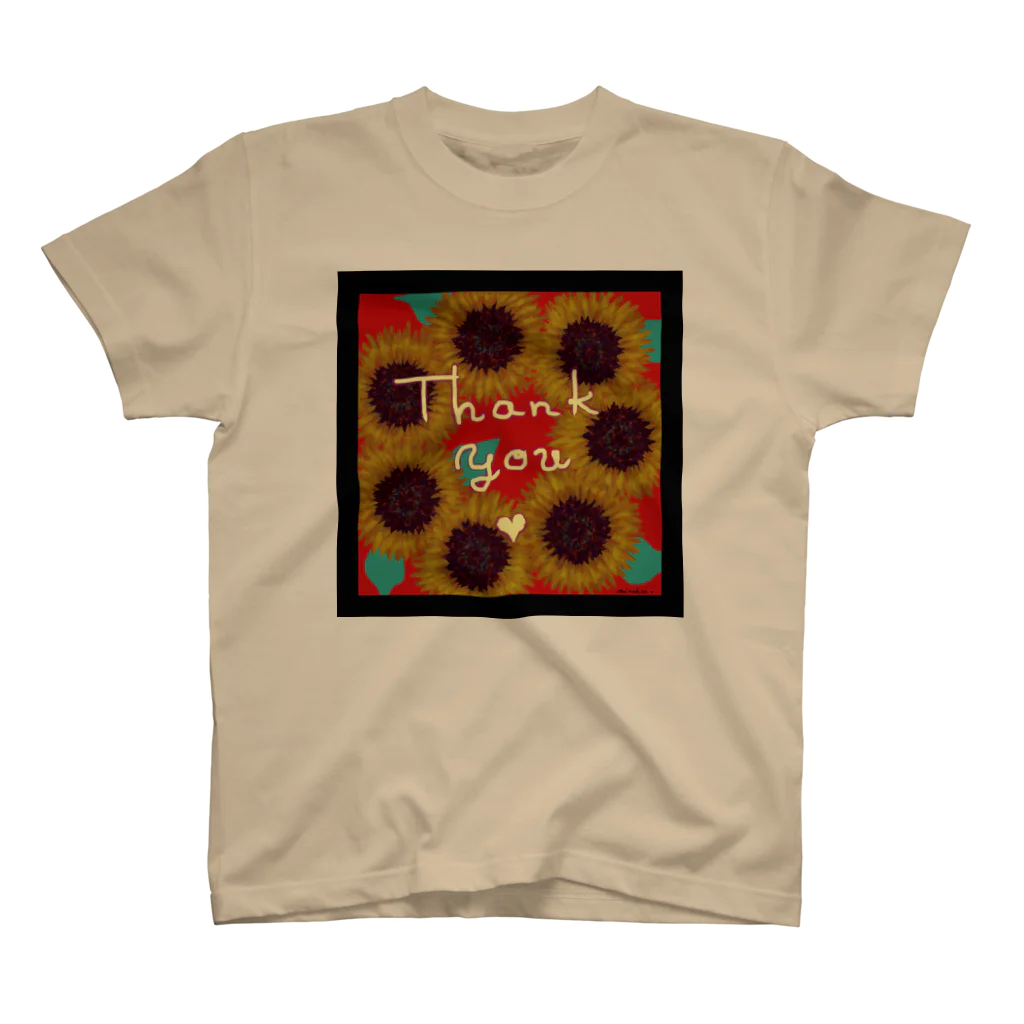 [ DDitBBD. ]の[ Thanks Sunflower ] Regular Fit T-Shirt