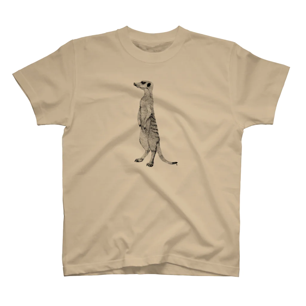 segasworksのミーアキャット（ペン画） Regular Fit T-Shirt