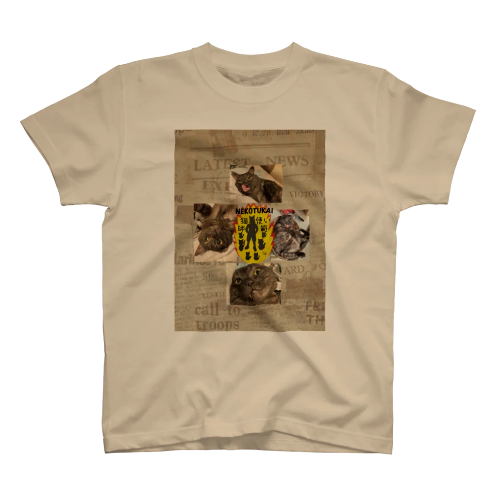 猫使いSHOP ネコTシャツの猫使いがんちゃんバージョン Regular Fit T-Shirt
