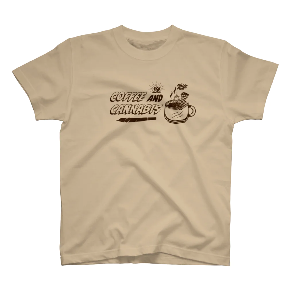 420 MUSIC FACTORYのCoffee＆Cannabis（コーヒーと大麻）　#2 スタンダードTシャツ