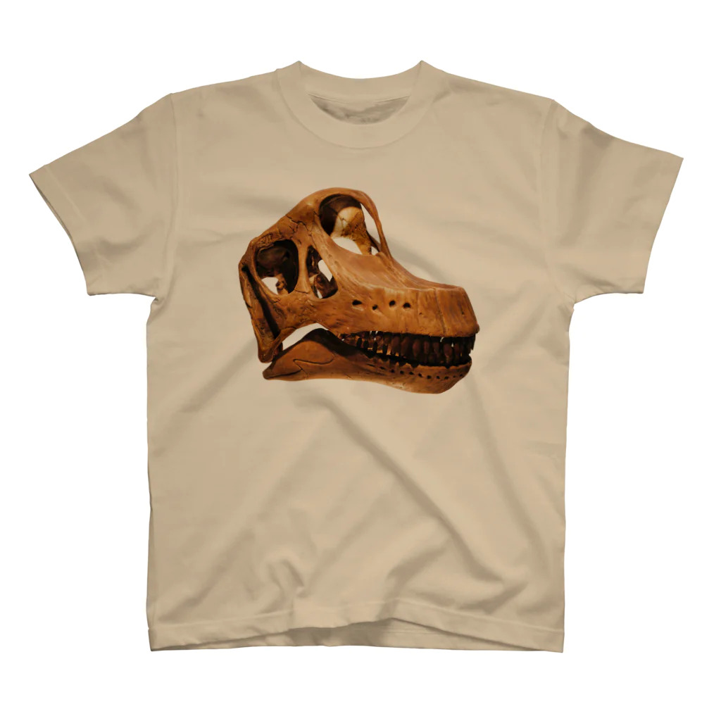 Rubbishのブラキオサウルス 頭骨 スタンダードTシャツ