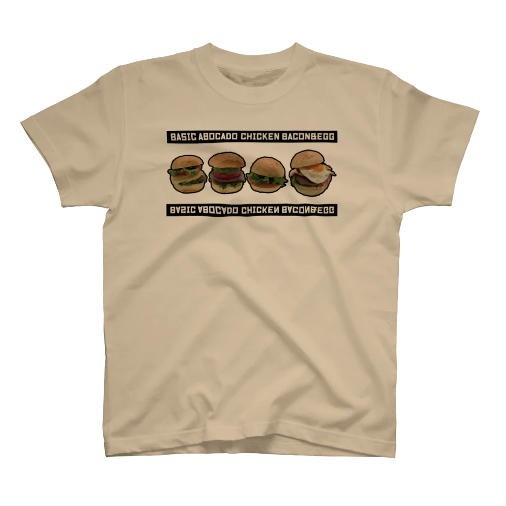 メシテロタイプ（飯テロTシャツブランド）のハンバーガーズ スタンダードTシャツ